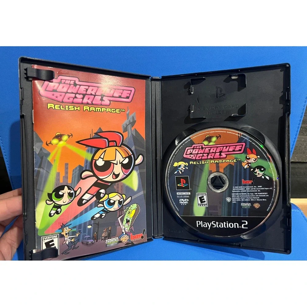 The Powerpuff Girls Relish Rampage Sony PlayStation 2 PS2 Game SLUS-20585 CIB